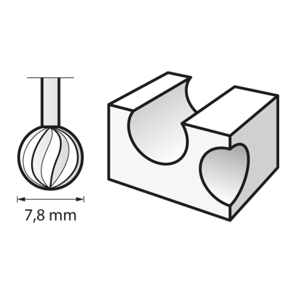 Fresa Dremel Alta Velocidad Rda 7.9mm 