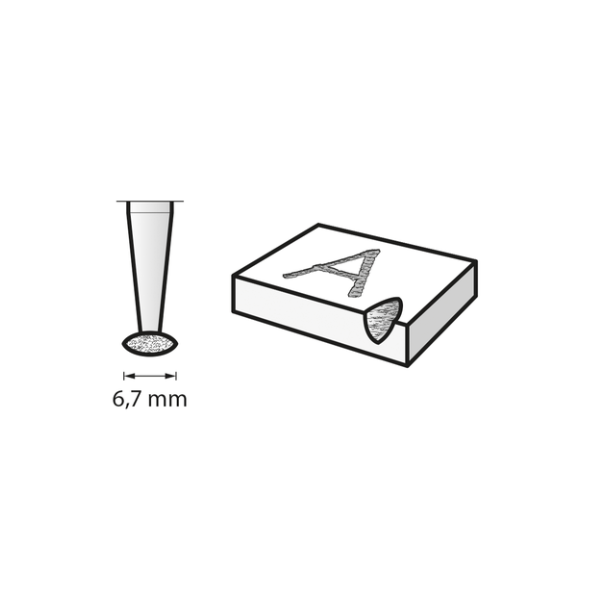 Punta Dremel Diamantada Conica