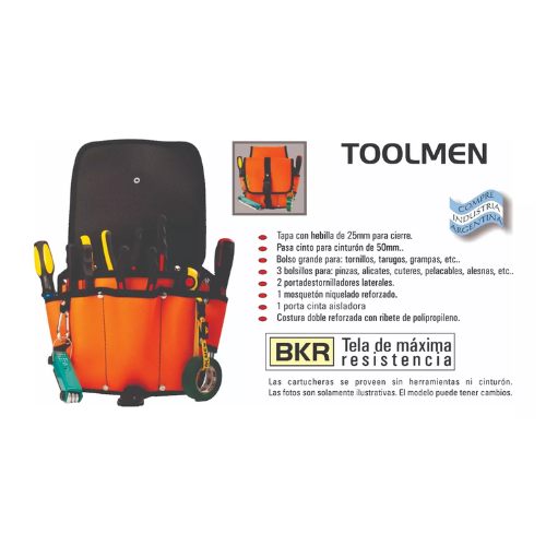 Bolso Porta Herramientas Toolmen T990 Electricista Grande