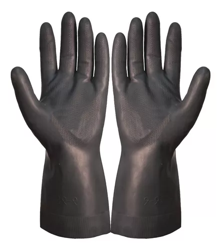 Guante DPS Latex Uso Industrial Negro Talle XL  @