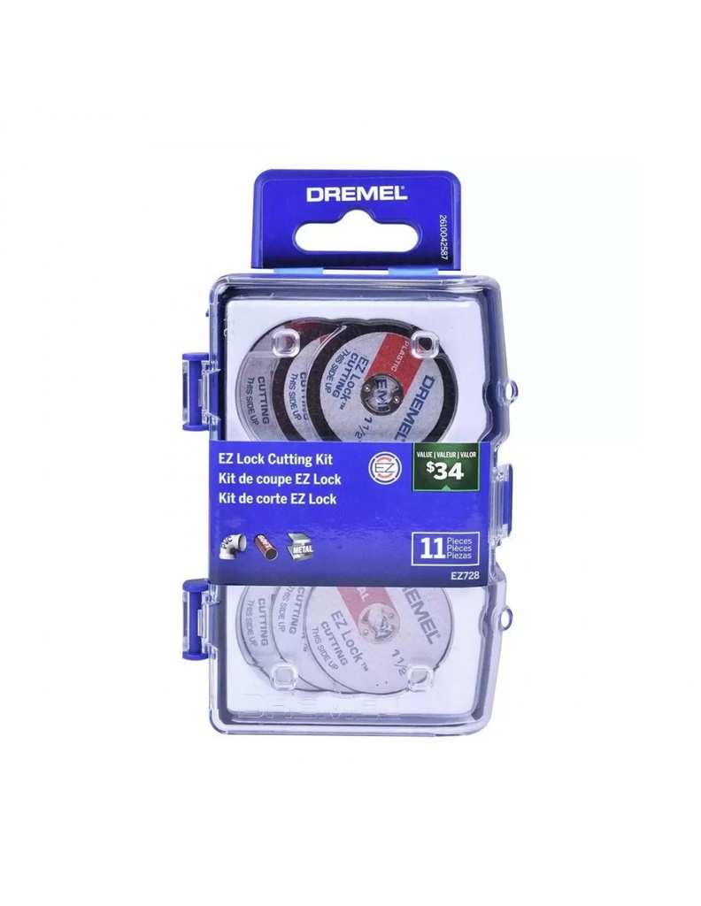 Kit de Corte EZ-Lock Dremel x 11 unid.