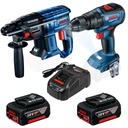 Combo Bosch Freedom Taladro + Rotomartillo + Kit Baterias 18V