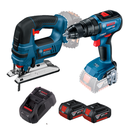 Combo Bosch Freedom Taladro + Caladora + Kit de Baterias 18V