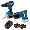 Combo Bosch Freedom Taladro + Sierra Sable + Kit de Baterias 18V