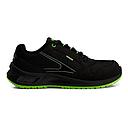 Talle 38 Zapatilla Voran Ultra Premium Energy 430 Negro Nobuck y Textil Ultra Black Suelin Verde