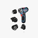 Taladro Atornillador Multifuncion Bosch GSR 12V-15 FC Flexiclick 12V 1.5AH con 2 Baterias y Cargador 