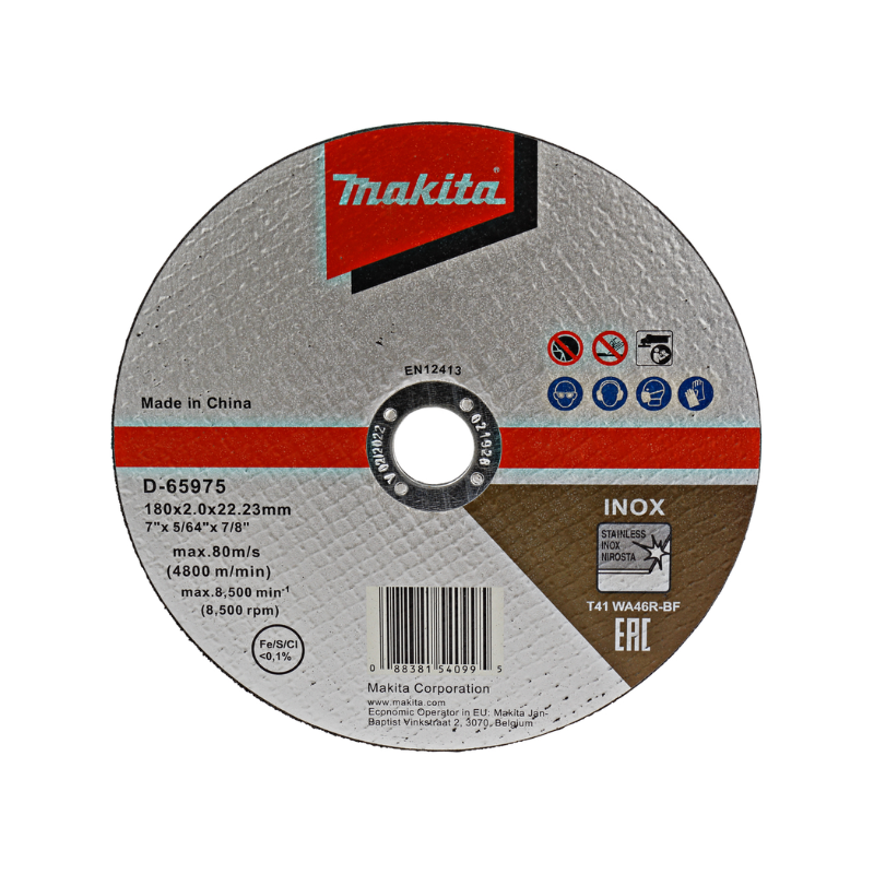 Disco de Corte Makita 180 x 2.0 para Inox