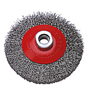 Cepillo FPL Circular Rizado Para Amoladoras Ang. Acero Latonado 115mm/12500/M14 @