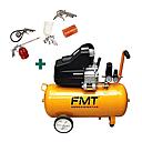 Compresor FMT 2.5HP 50Lts con Kit de Accesorios ° 