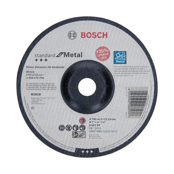 Disco Desbaste Bosch 180 x 6mm