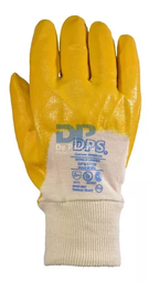 [DPS17125] Guante DPS Nitrilo Liviano Amarillo Baño Medio Puño Tejido @